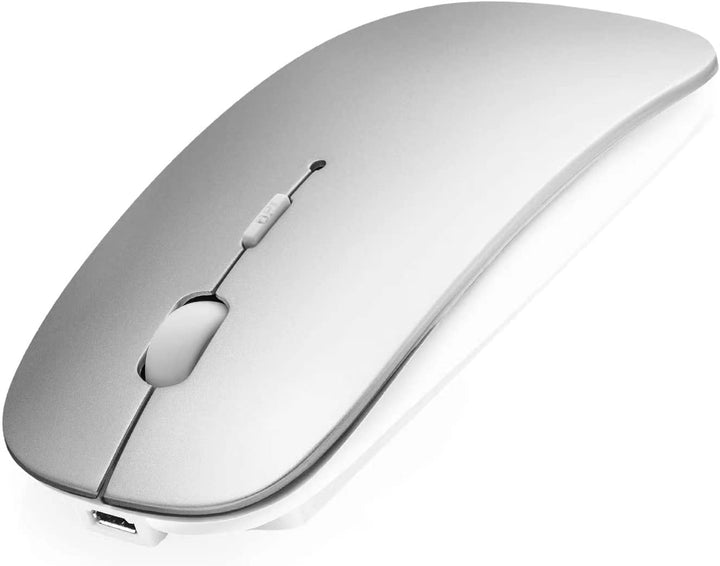 AE WISH ANEWISH Bluetooth Maus with USB-C-Adapter fur Mac/iPad/iPhone/PC/Computer, wiederaufladbar g