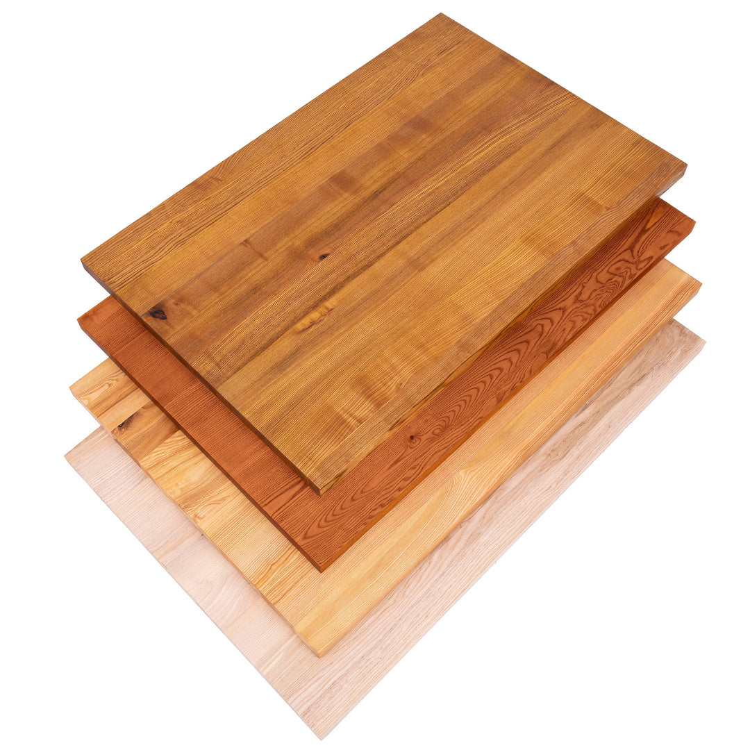 LAMO Manufaktur Tischplatte für Beistelltisch Couchtisch Nachttisch, Holzplatte Massivholz 80x60 cm,