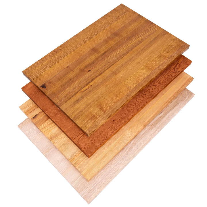 LAMO Manufaktur Tischplatte für Beistelltisch Couchtisch Nachttisch, Holzplatte Massivholz 80x60 cm,