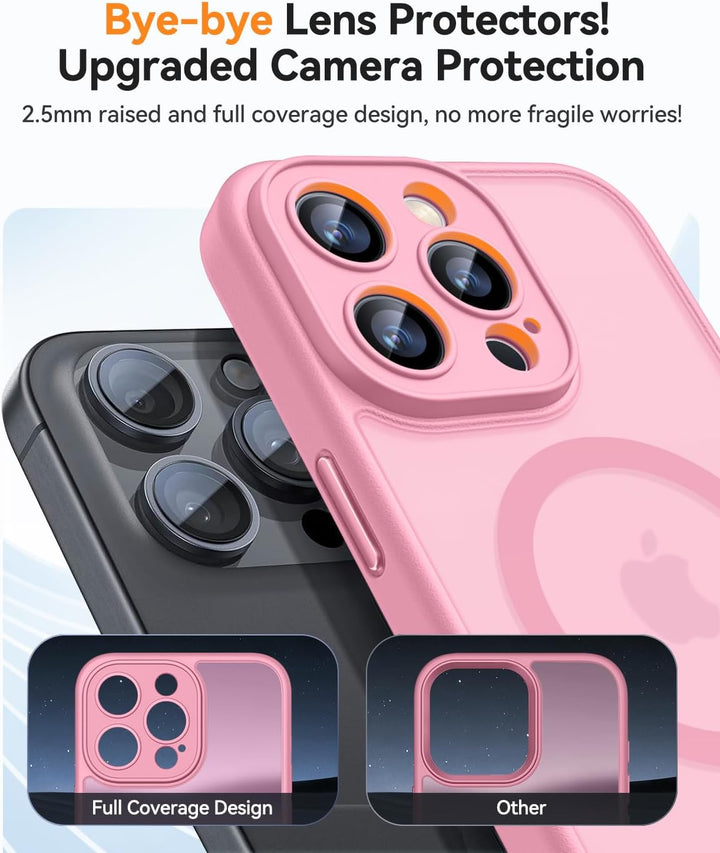CANSHN 2024 Neu für iPhone 14 Pro Max Hülle mit Kameraschutz für Magsafe (TOP Militärschutz & Magnet