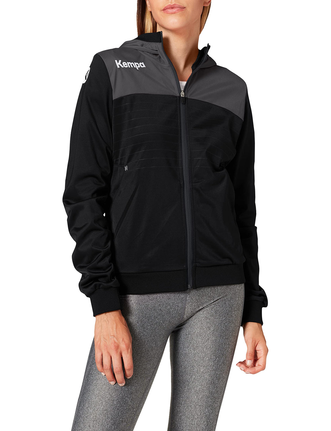 Kempa Women's Emotion 2.0 Hooded Jacket Men's Hooded Jacket XS Schwarz/Anthra, XS Schwarz/Anthra