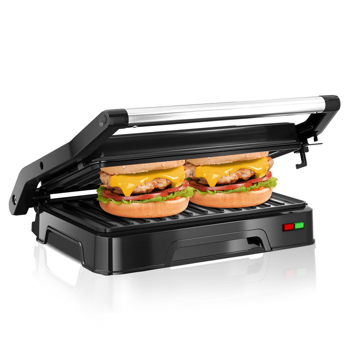 KEINVE Kontaktgrill für Sandwiches, Steak, Panini Grill und Sandwichmaker mit Antihaftbeschichtet, 8