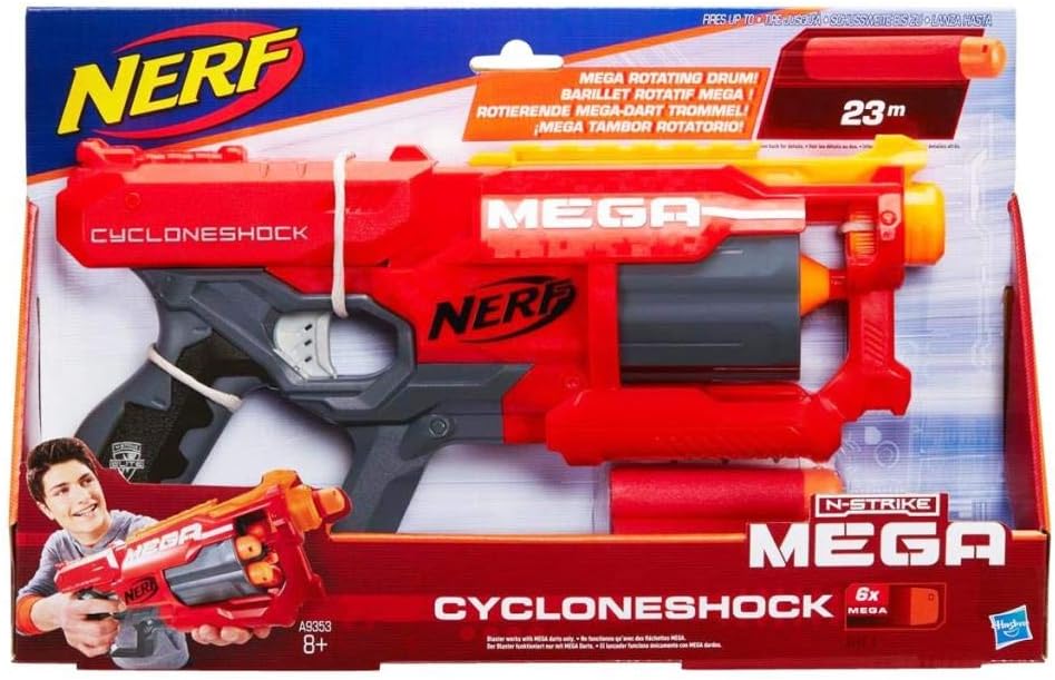 NERF Hasbro A9353EU4 - N-Strike Elite MEGA Cyclone Shock, Spielzeugblaster