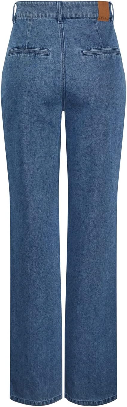 PIECES Damen Pcama Hw Wide Jeans Lb Bc Jeanshose XS Light Blue Denim, XS Light Blue Denim