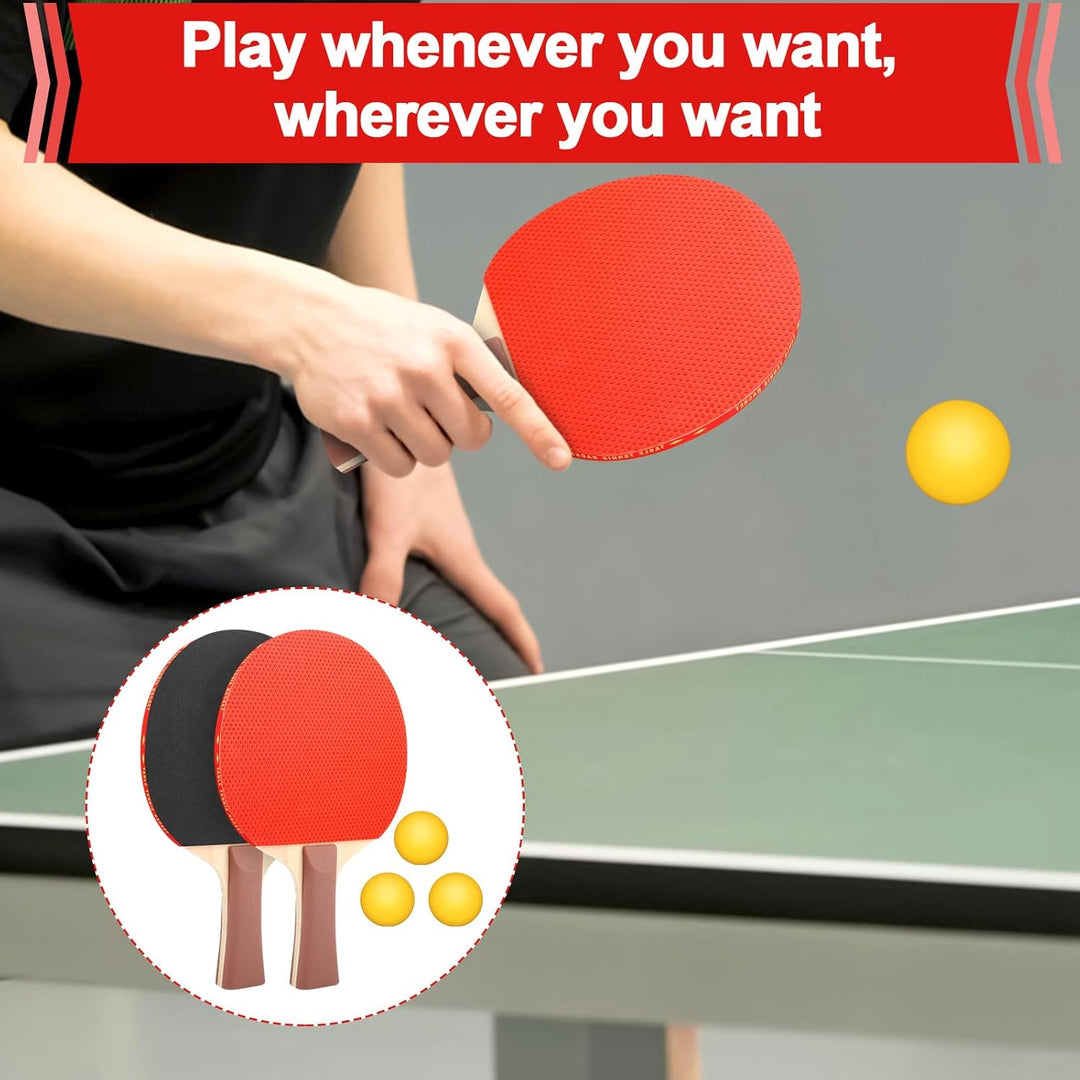 Tischtennisschläger Set,Tischtennis Set Profi,tischtennisnetz Tischtennis Set mit Netz Tischtennis S