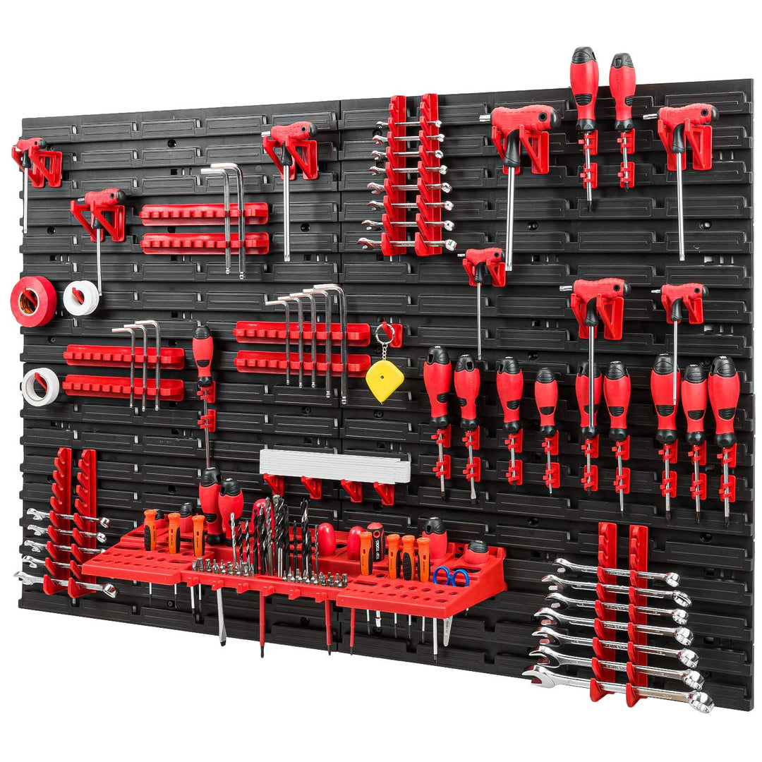Werkzeugwand Lagersystem – 1152 x 780 mm Lochwand mit Werkzeughaltern – Set 55 Zubehör Warkzeuglochw