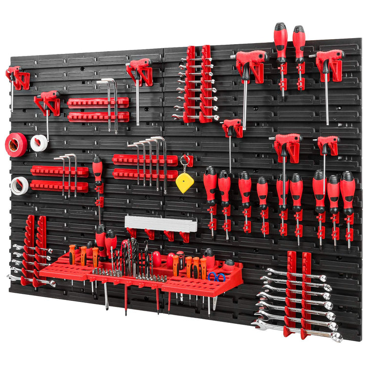 Werkzeugwand Lagersystem – 1152 x 780 mm Lochwand mit Werkzeughaltern – Set 55 Zubehör Warkzeuglochw