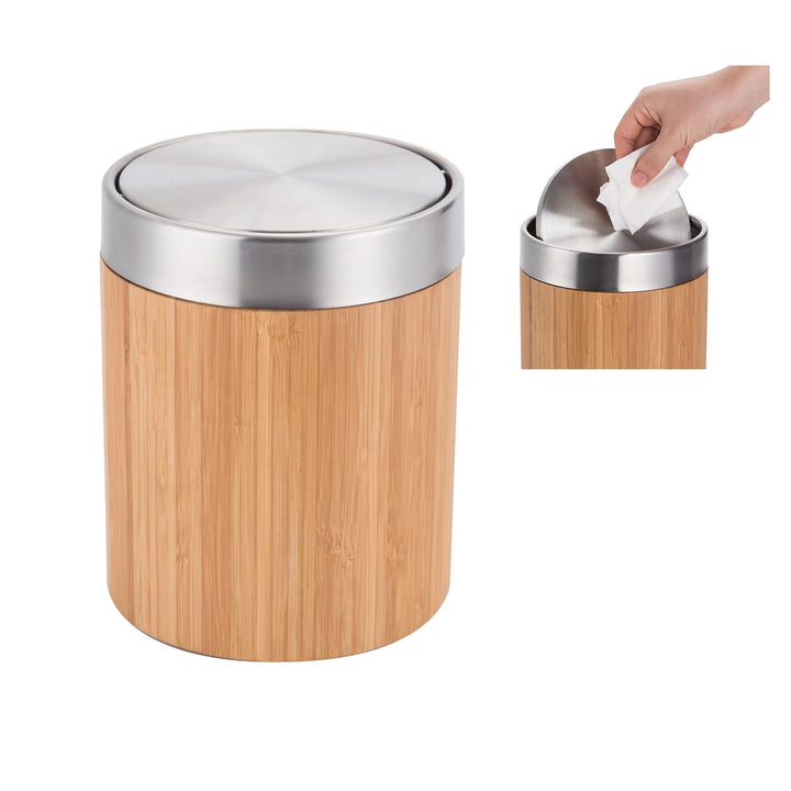 Mini Mülleimer mit deckel 1.3L, Bad Mülleimer, Abfalleimer，kosmetikeimer，Tischmülleimer，Abfalleimer