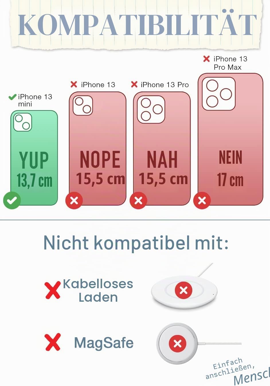 Smartish Schutzhülle für iPhone 13 Mini – Wallet Slayer Vol. 1 [schlank + schützend] Kreditkartenetu