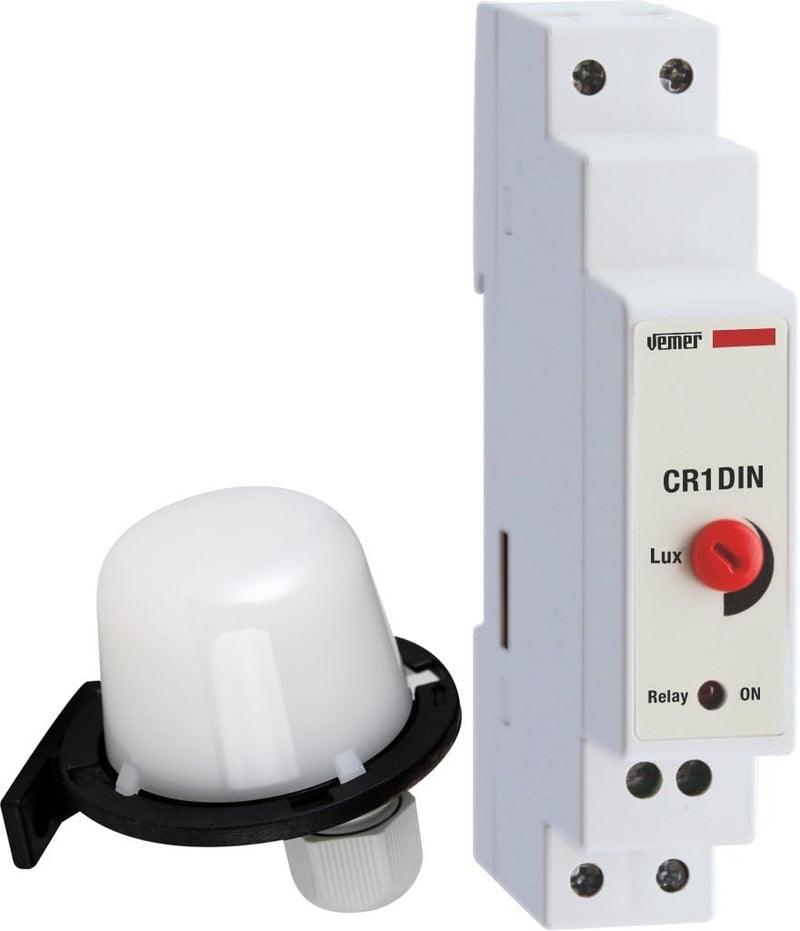 Vemer vj62300000 Dämmerungsschalter mit externen Sonde cr-1din-Hutschiene, hellgrau