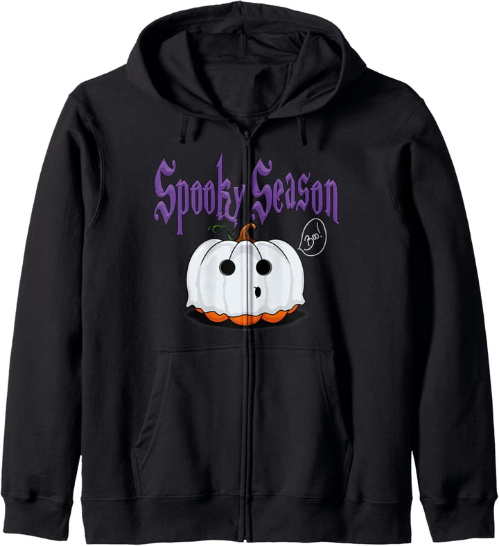 "Spooky Season" Halloween-Kürbis Gespenst Kapuzenjacke