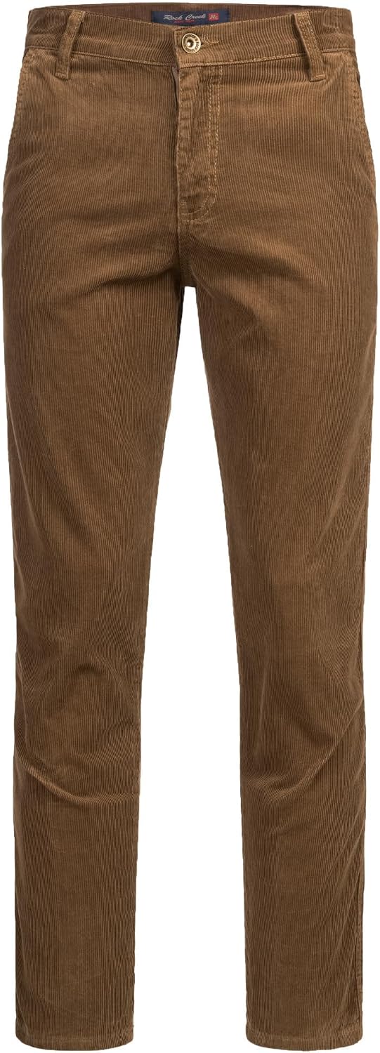 Rock Creek Herren Cord Hose Regular Fit Chino Hose RC-2156 31W / 30L Dunkelbeige, 31W / 30L Dunkelbe