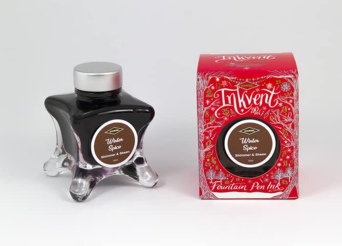 Diamine Tintenglas Winter Spice Red Inkvender Shimmer Ink 50ml