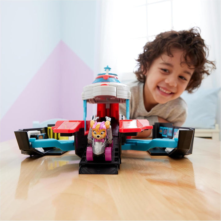 Paw Patrol: Der Mighty Kinofilm, Pup Squad Mini Marine Hauptquartier Spielset mit Skye Spielzeugauto
