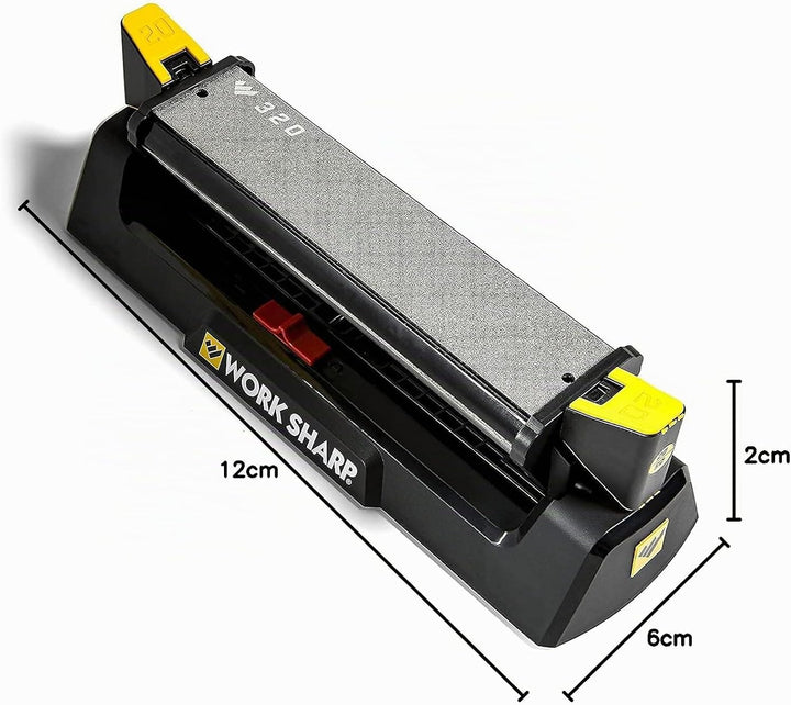 WORK SHARP® Benchstone Knife Sharpener - Profi Messer-Schleifstein mit Winkel-Hilfe 20° & 25° - Outd