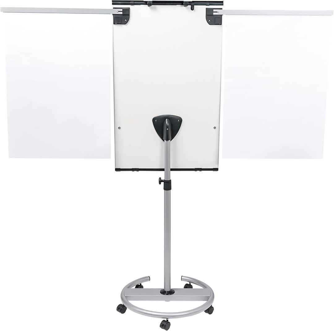 Legamaster PROFESSIONAL TRANGLE mobile Flipchart Rundfuss - transportabel - ausziehbare Seitenarme -