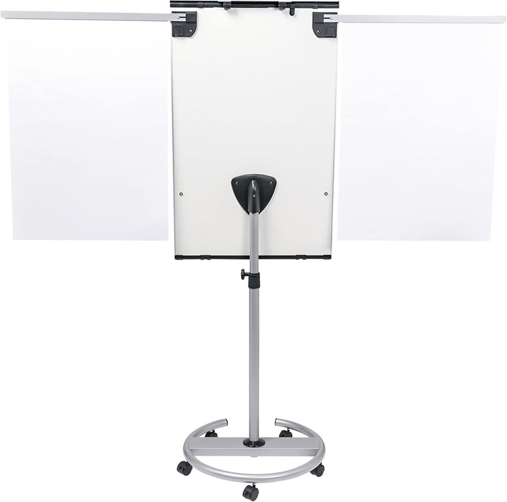 Legamaster PROFESSIONAL TRANGLE mobile Flipchart Rundfuss - transportabel - ausziehbare Seitenarme -
