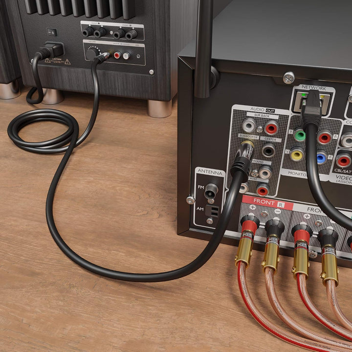 KabelDirekt – 10 m – Cinch-Subwoofer-Kabel, 1 Cinch auf 1 Cinch, Audio/Digital/Video (Koax-Kabel, RC