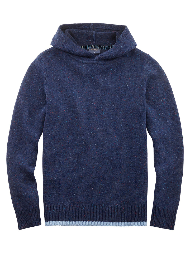 OLYMP Herren Kapuzenpulli Casual Strick,Uni,Regular fit XXL Marine 18, XXL Marine 18