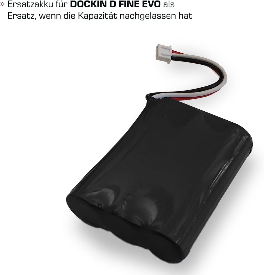 DOCKIN® Ersatzakku für D FINE EVO Hi-Fi Bluetooth Lautsprecher | D FINE EVO Bluetooth Speaker Akku |