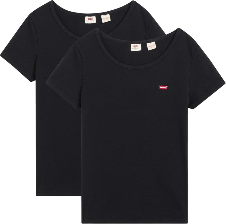 Levi's Damen 2-Pack Tee T-Shirt, Mineral B