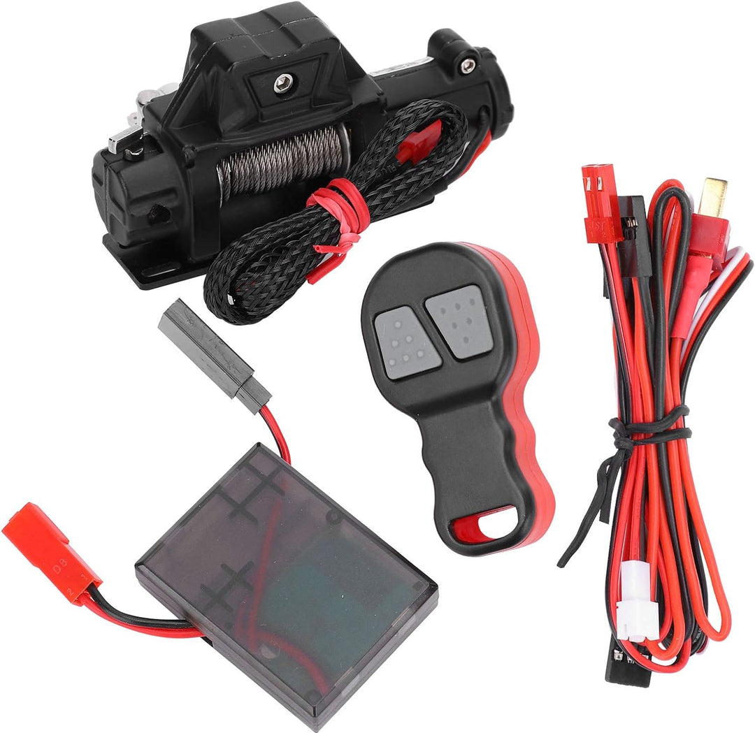 RC-simulierte Winde, Fernbedienung RC-Windenempfängerset RC-Zubehör Kompatibel mit Axial SCX10 90046