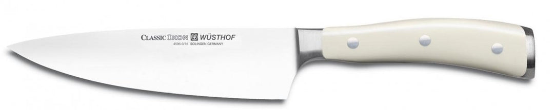 WÜSTHOF Kochmesser 16 cm Klinge, Classic Ikon Crème (4596-0/16), scharfes Küchenmesser, optimale Bal