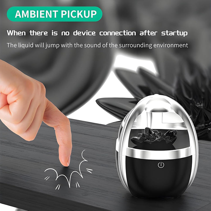 Elprico Ferrofluid Sound Visualizer, leuchtender magnetischer Ferrofluid Speaker, Dancing Ferrofluid
