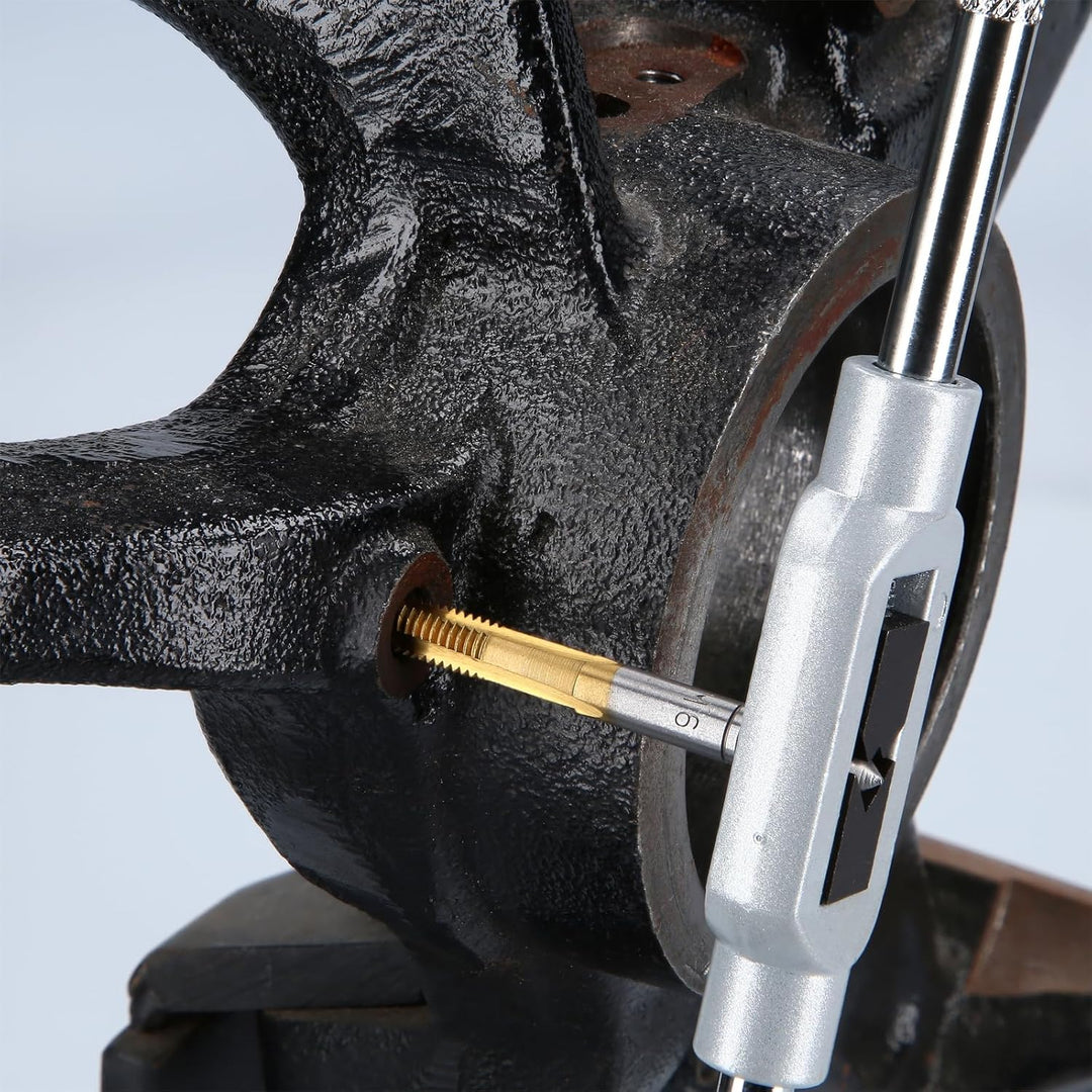 BRILLIANT TOOLS BT101985 TiN Gewindeschneidwerkzeug-Satz, 110-tlg. [Powered by KS Tools]