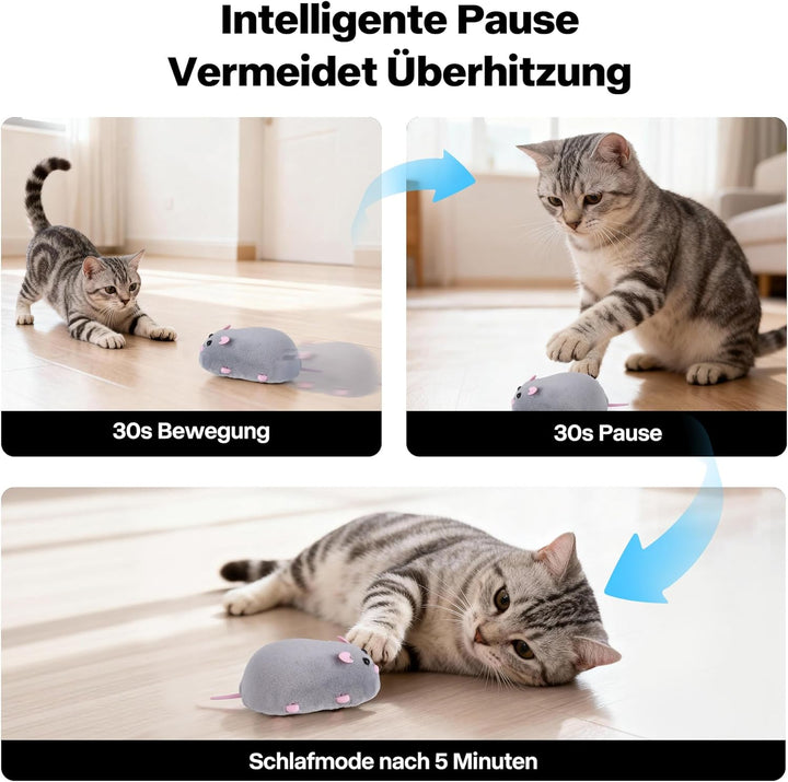 Pet Prime Katze Spielmaus, automatisch Maus für Katzen, interaktives Spielzeug für Katze, elektrisch