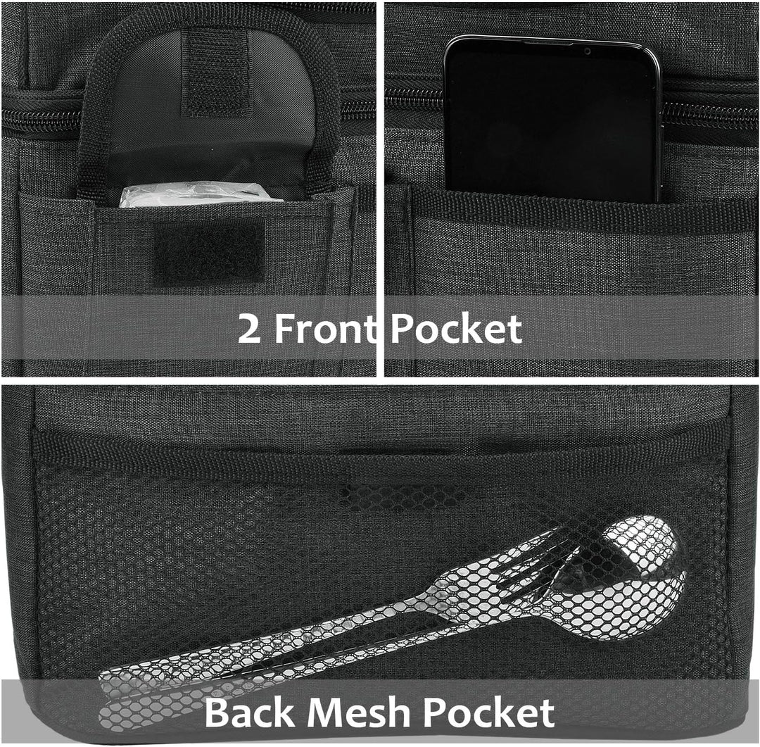 Kato Tirrinia 20L Gross Kühltasche Isoliertasche, Faltbar Picknickkorb Kühlbox mit Flaschentasche 2