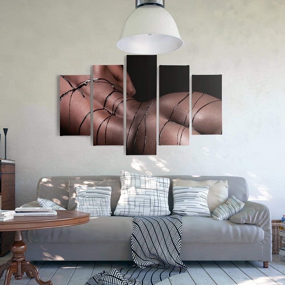 Feeby. Leinwandbild - 5 Teile - Bilder, Wand Bild, Wandbilder, Kunstdruck XXL, 5-Teilig, Typ A, 100x