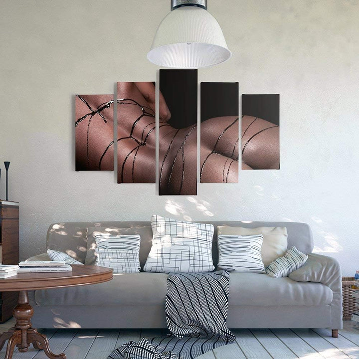 Feeby. Leinwandbild - 5 Teile - Bilder, Wand Bild, Wandbilder, Kunstdruck XXL, 5-Teilig, Typ A, 100x