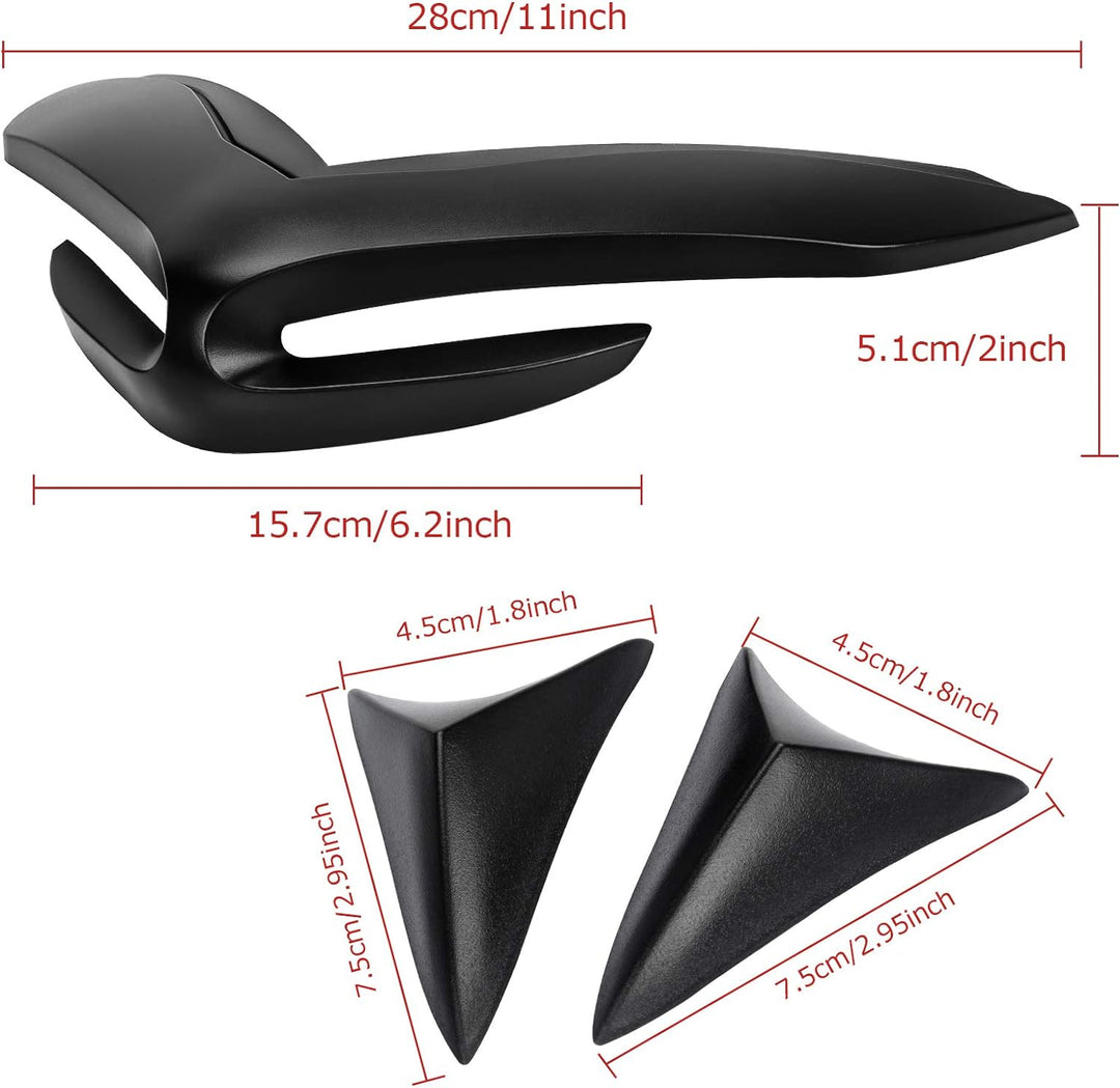 PSLER® Motorrad Frontverkleidung Nasenabdeckung für Kawasaki Z900 2017-2019 (Schwarz), Schwarz