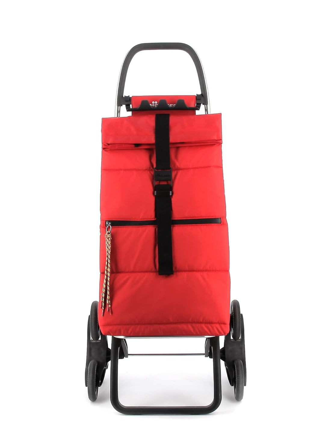 Klappbarer Einkaufstrolley Rolser Big Polar 6 Räder Treppensteiger - Rot 6 Räder Treppensteiger Zusa