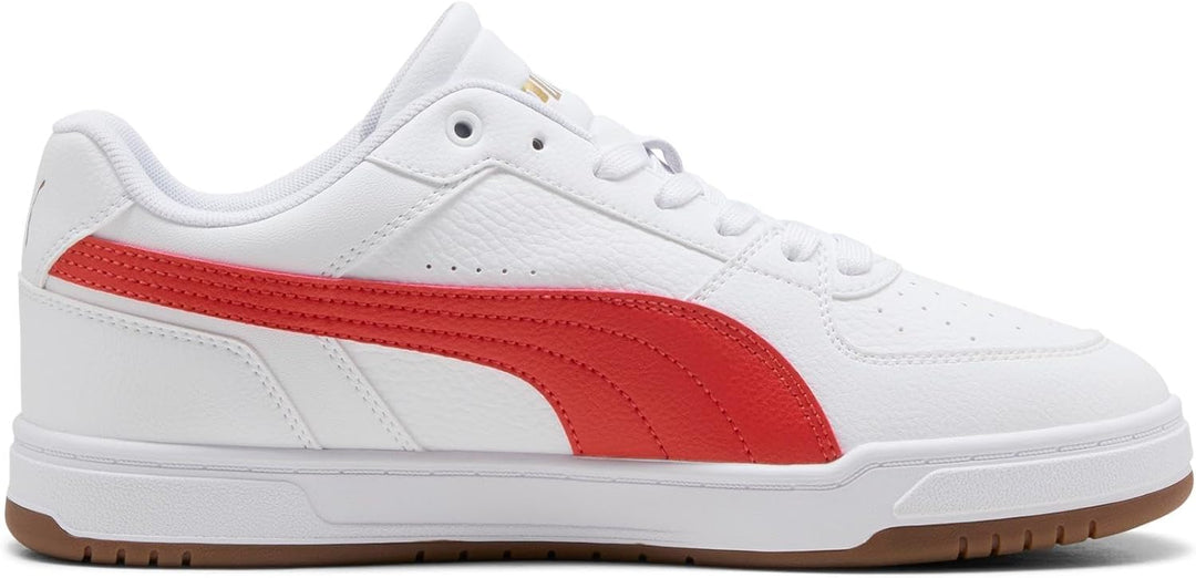 PUMA Unisex Caven IiiSneaker 36 EU White Candy Apple Gum Red Beige, 36 EU White Candy Apple Gum Red