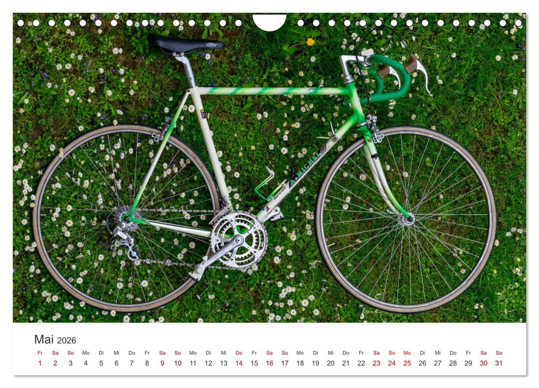 Stahlrenner - Rennrad-Klassiker aus Europa (Wandkalender 2026 DIN A4 quer), CALVENDO Monatskalender: