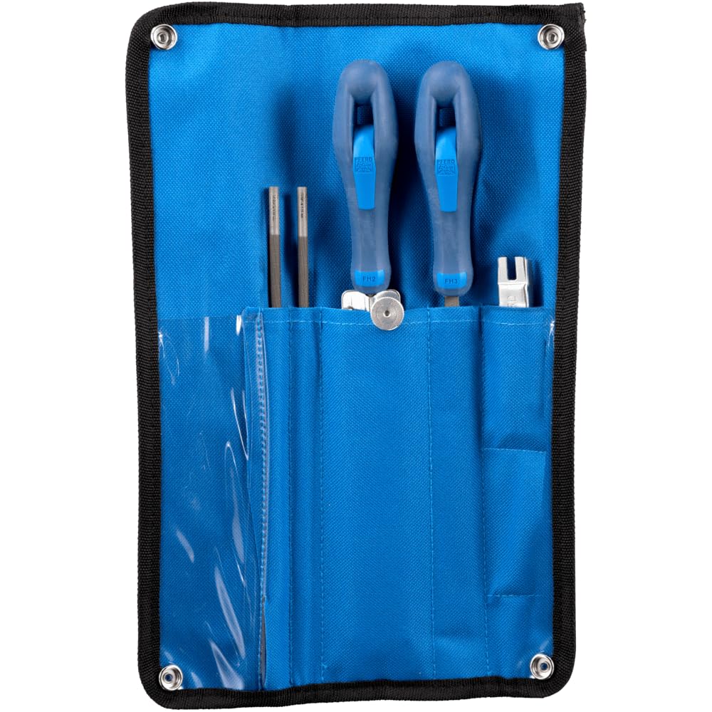 PFERD Schärffeilen SET CS-SLS- 5,16 in Rolltasche | Durchmesser 5,16 mm|13/64" Für Kettenteilung 3/8