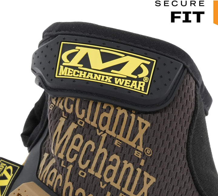 Mechanix Wear M-Pact Lederhandschuhe (Grösse S, Schwarz/Braun)