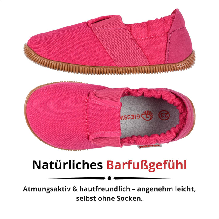 Giesswein Kinder Hausschuhe Söll Slim-Fit - Baumwoll Slippers für Mädchen & Jungen, Rutschfeste Kind