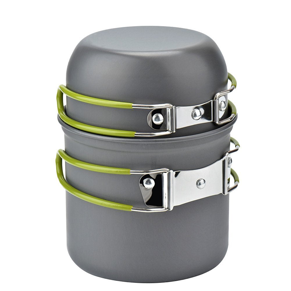 Cozyswan Picknick Topf Camping Kochgeschirr Campinggeschirr Outdoor Wandern Cookware Set, aus Legier