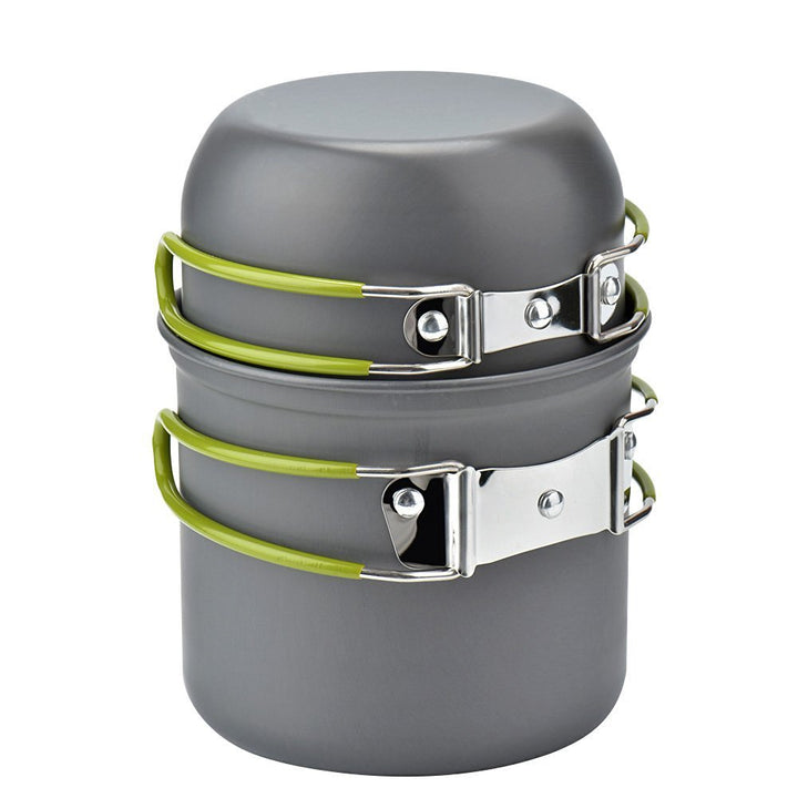 Cozyswan Picknick Topf Camping Kochgeschirr Campinggeschirr Outdoor Wandern Cookware Set, aus Legier
