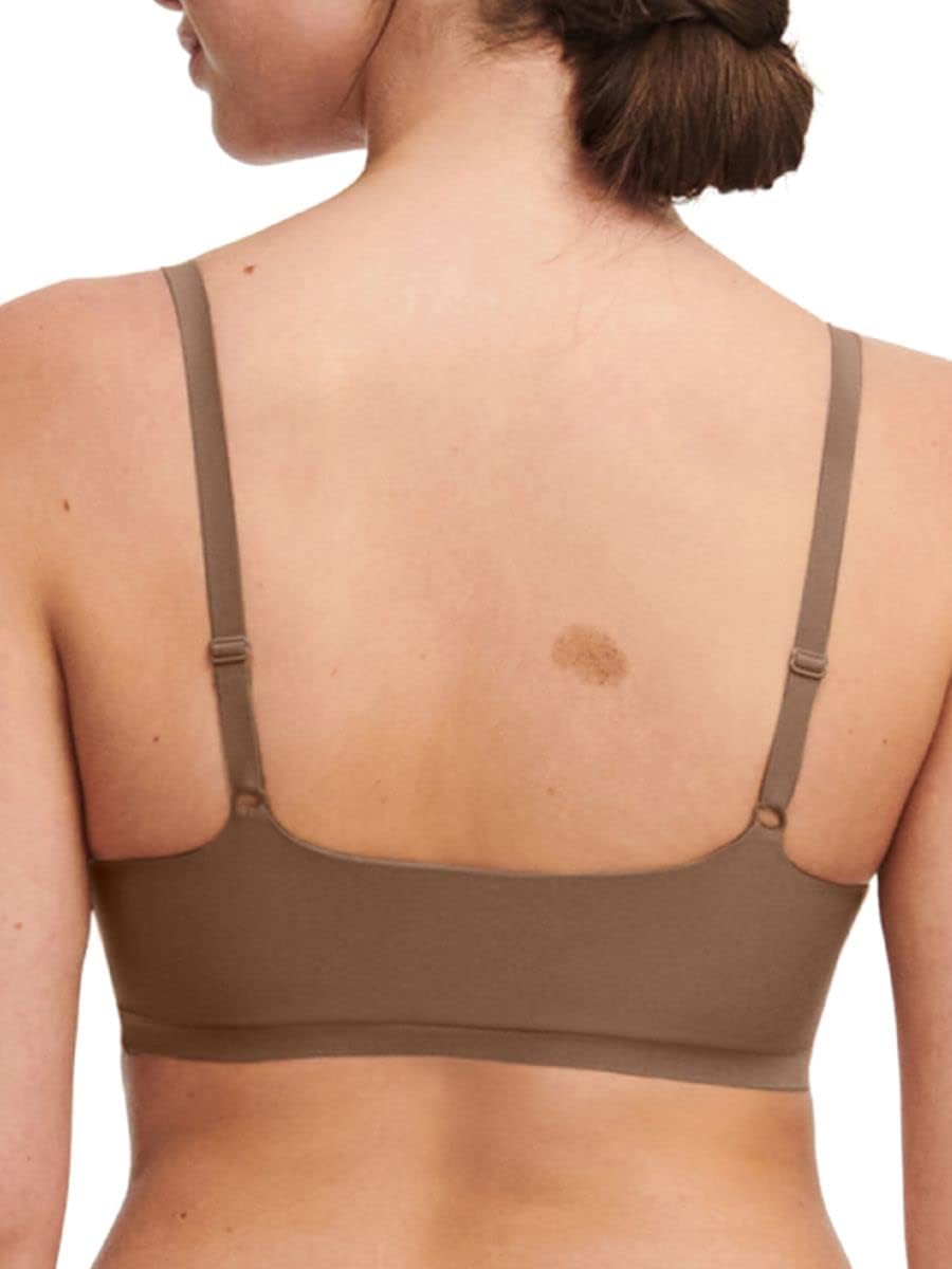 Chantelle Damen Soft Stretch Scoop Bralette BH, Undurchsichtige XS-S Cocoa Brown, XS-S Cocoa Brown