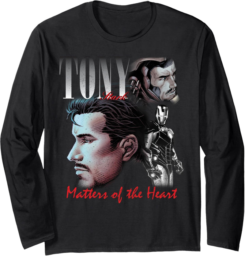 Marvel Tony Stark Homage Poster Langarmshirt