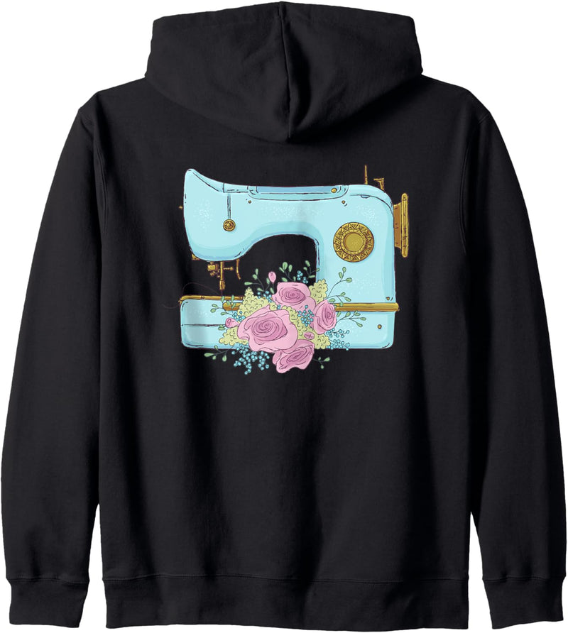 Backprint Nähmaschine Kapuzenjacke