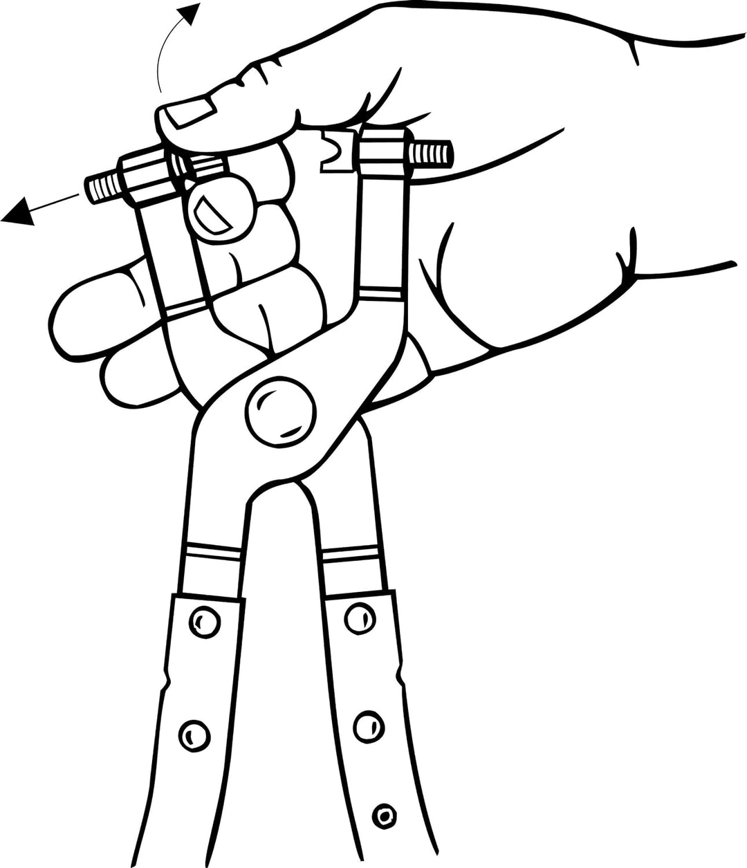 Lisle 17100 flach Band Schlauchschelle Zange Flachband-Schlauchschellenzange, Flachband-Schlauchsche