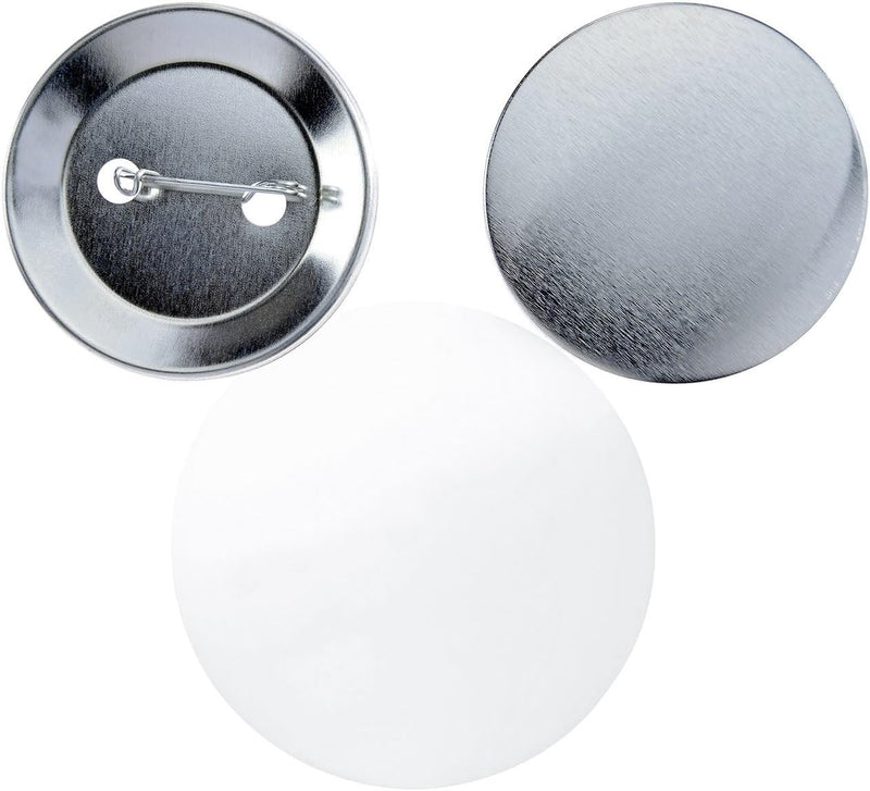 Badge-It kompatibles Nachfüllpack für Button-Maker Buttonmaschine - Buttons Set mit Nadel-Pins und A