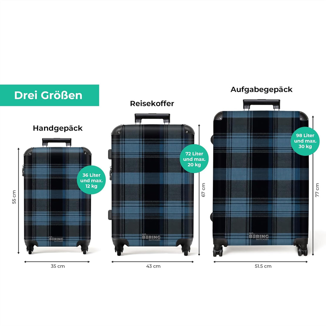 Koffer XL Gross 77x51.5x28 cm Reisekoffer mit Rollen Leicht Trolley grosser Hartschalenkoffer Rollko