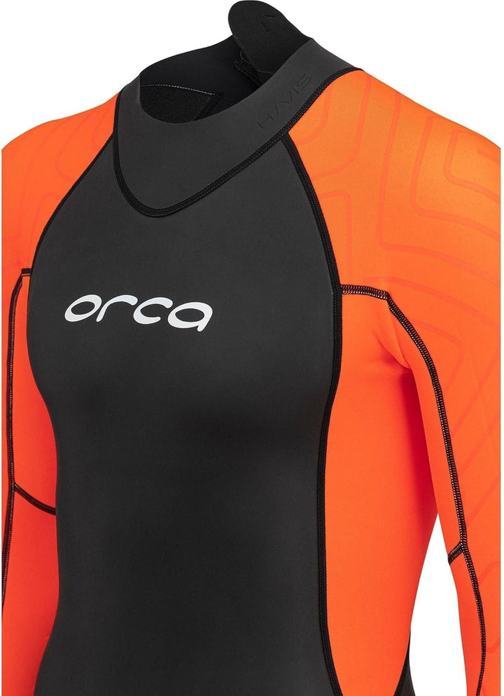 Orca Vitalis Herren-Neoprenanzug mit hoher Sichtbarkeit, Schwarz – Der Vitalis Neoprenanzug ist die
