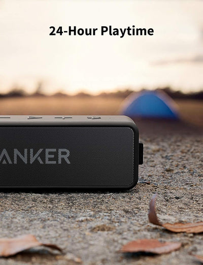 Anker SoundCore 2 Bluetooth Lautsprecher, Fantastischer Sound, Enormer Bass mit Dualen Bass-Treibern